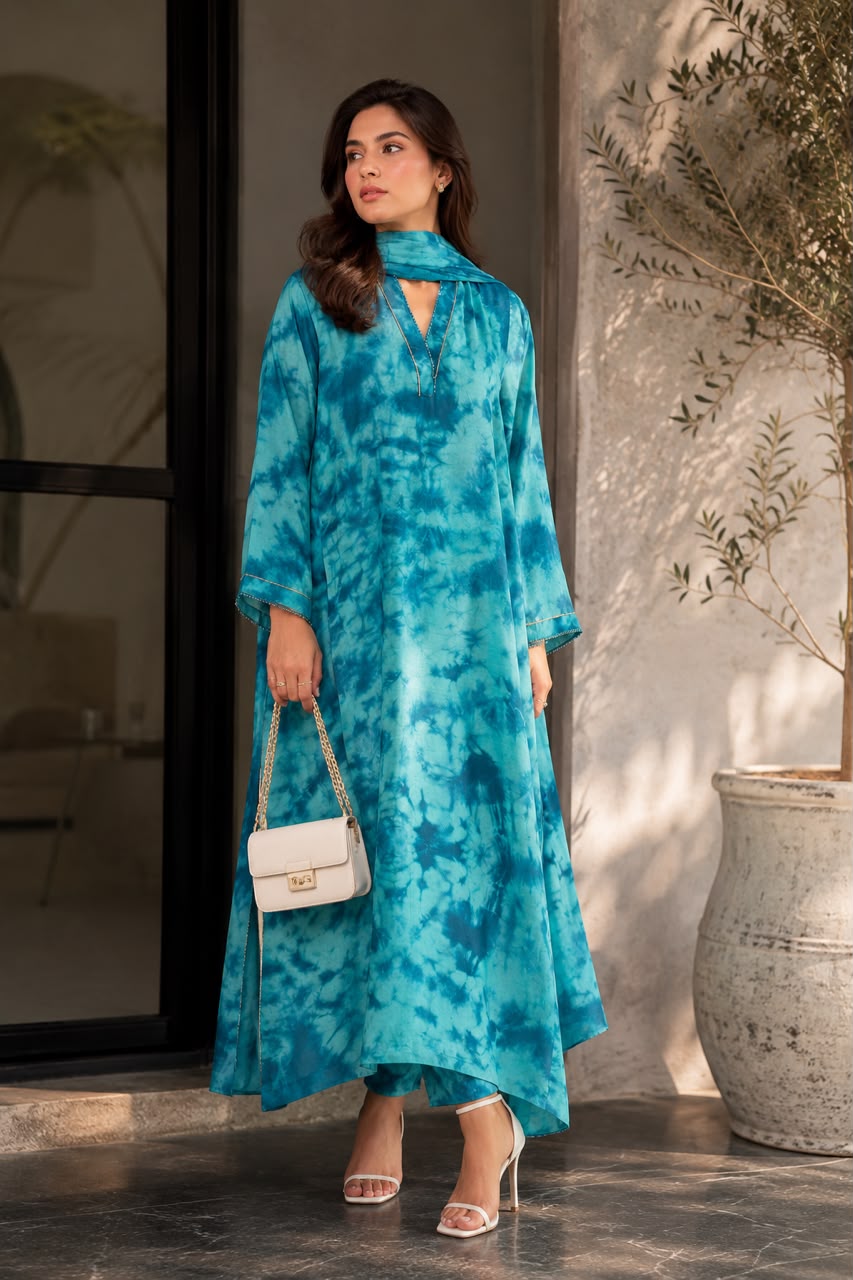 A statement in every shade of blue.